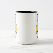 Bored Bunny Chick Zweifarbige Tasse (Mittel)