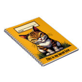 Bored Cat Notizblock (Rechte Seite)