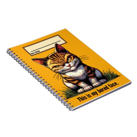 Bored Cat Notizblock (Rechte Seite)