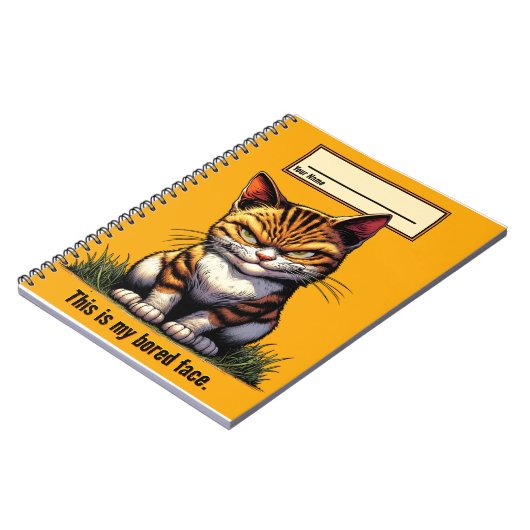 Bored Cat Notizblock (Linke Seite)