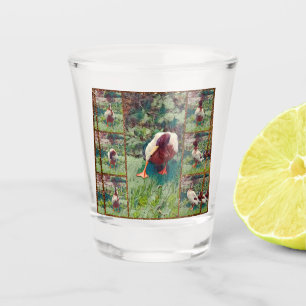 Bored Duck Foto Collage, Shot Glass Schnapsglas