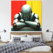 Bored Robot Leinwanddruck (Insitu (Schlafzimmer))