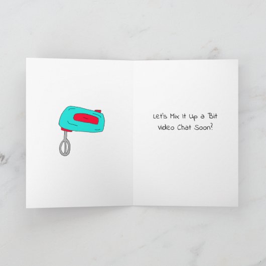 Bored, Stir Crazy? Video Chat Soon? Karte (Innenseite)