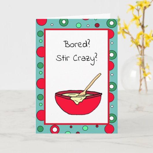 Bored, Stir Crazy? Video Chat Soon? Karte (Gelbe Blume)