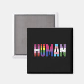 Boredkoalas Human Lgbtq Gay Pride Ally Equality Bi Magnet (Vorderseite/Rückseite)