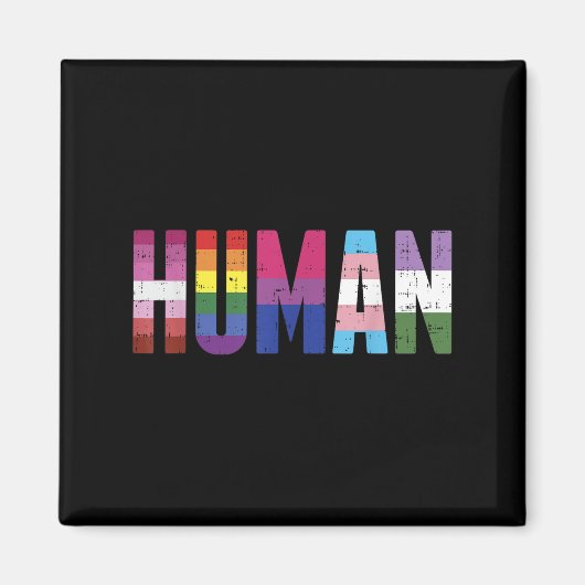 Boredkoalas Human Lgbtq Gay Pride Ally Equality Bi Magnet (Vorne)