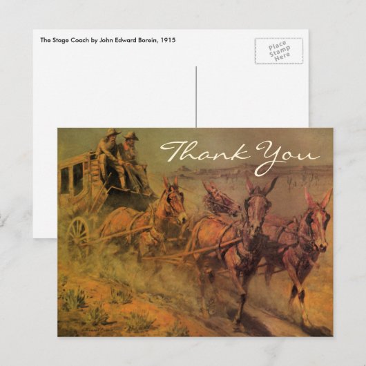 Borein's Bühne Coach Postkarte (Vorne/Hinten)