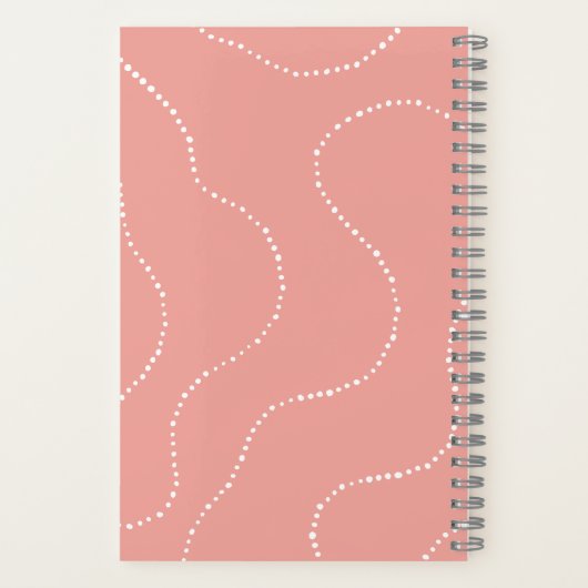 Borfeld-Notebook (Peach) Notizblock (Rückseite)