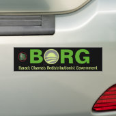 BORG Barack Obamas Redistributionist-Regierung Autoaufkleber (Auf Auto)