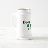 Borg Boss Irish Beer Stein - Perfect Gift Bierglas (Vorderseite Links)