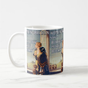 Borgen Sie mehr Buch-Tasse Kaffeetasse