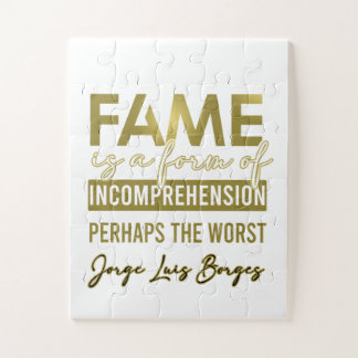 Borges Zitat Fame Puzzle
