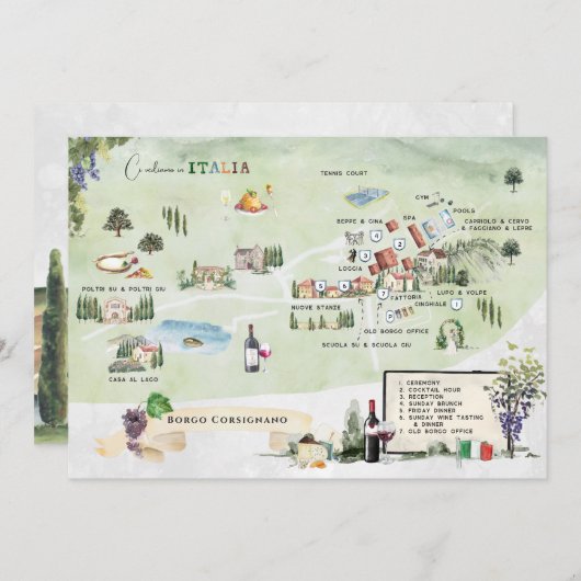 Borgo Corsignano | Einladung zur Informationsreise (Vorne/Hinten)