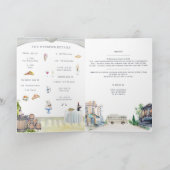 Borgo Corsignano | Illustrierte Einladung zur Hoch (Innenseite)