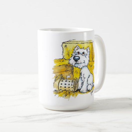 Borgo Westie Barnhunt Tasse (VorderseiteRechts)