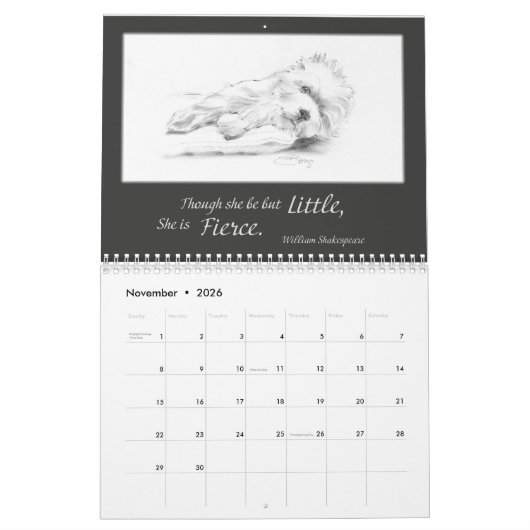 Borgo's The Artful Westie 2023 Calendar Kalender (Nov 2026)