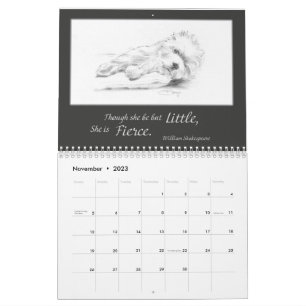 Borgo's The Artful Westie 2023 Calendar Kalender