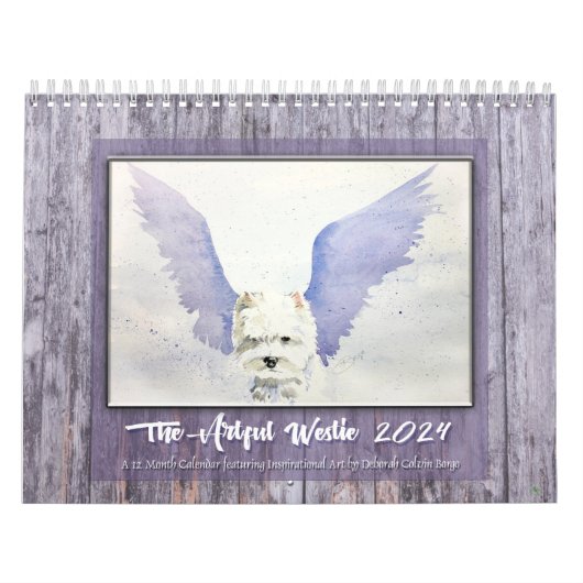 Borgo's The Artful Westie 2024 Calendar Kalender (Titelbild)