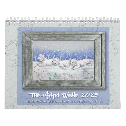 Borgo's The Artful Westie 2025 Calendar Kalender (Titelbild)