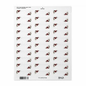 Borgundy Blush Pink Floral Wedding Blank Address (Vorne)