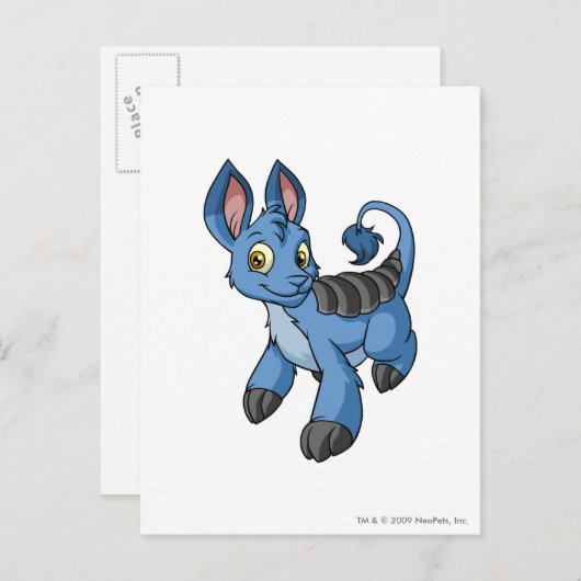 Bori Blue Postkarte (Vorne/Hinten)