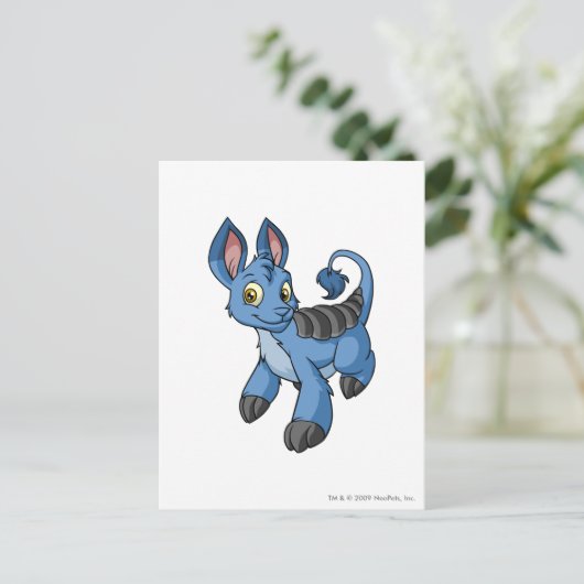 Bori Blue Postkarte (Stehend Vorderseite)