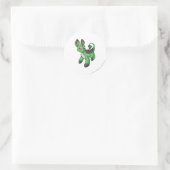 Bori Green Runder Aufkleber (Tasche)