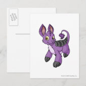 Bori Lila Postkarte (Vorne/Hinten)