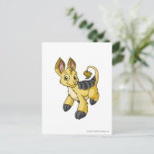 Bori Yellow Postkarte (Stehend Vorderseite)