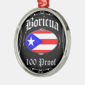 Boricua 100 Beweis Ornament Aus Metall (Links)