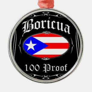 Boricua 100 Beweis Ornament Aus Metall