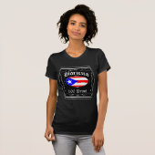 Boricua 100 Beweis T-Shirt (Vorne ganz)