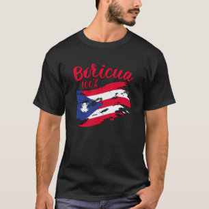 Boricua 100 Latina puerto-ricanisches Mädchen Puer T-Shirt