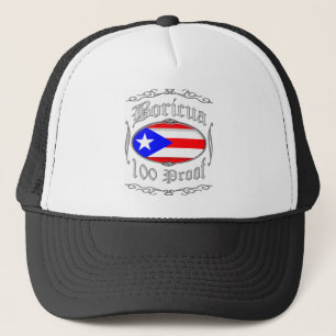 Boricua 100 Proof2 Truckerkappe