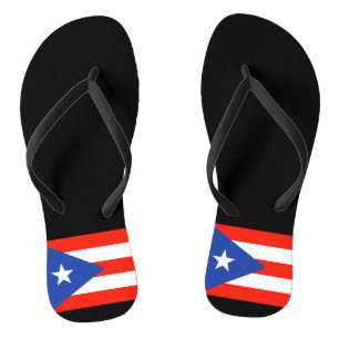 Boricua Bandera Puerto Rico Flag 4Hector Badesandalen