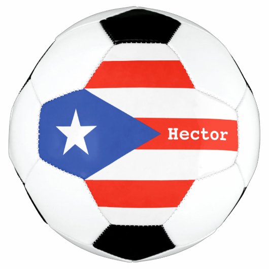 Boricua Bandera Puerto Rico Flag 4Hector Fußball (Vorderseite)