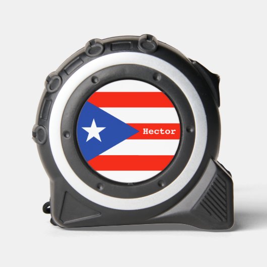 Boricua Bandera Puerto Rico Flag 4Hector Maßband (Vorderseite)
