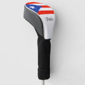 Boricua Banderas Puerto Rican Flad 4Pablo Golf Headcover (angewinkelt)