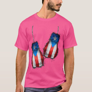 Boricua Boxers Boxing Fans Gloves Puerto Rico Flag T-Shirt