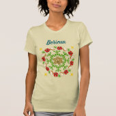 Boricua Coconut Flamboyan Wreath T - Shirt (Vorderseite)