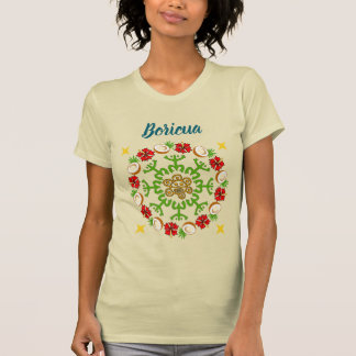 Boricua Coconut Flamboyan Wreath T - Shirt
