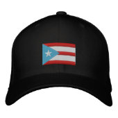 Boricua Flag bestickte Baseballkappe (Vorderseite)