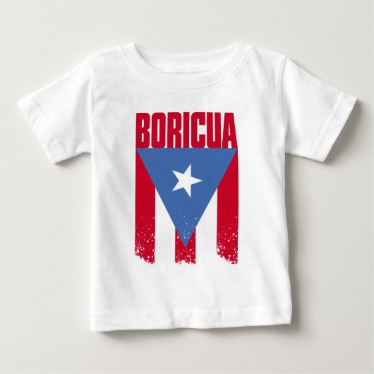 Boricua Flagge Baby T-shirt (Vorderseite)