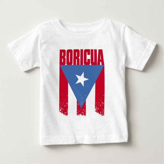 Boricua Flagge Baby T-shirt (Vorderseite)