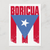 Boricua-Flagge Postkarte (Vorderseite)