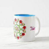 Boricua-Flamboyan-Tasse Zweifarbige Tasse (VorderseiteRechts)