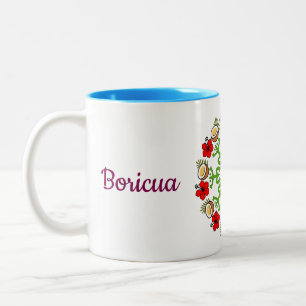 Boricua-Flamboyan-Tasse Zweifarbige Tasse