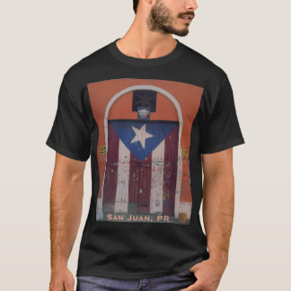 Boricua Gateway: Puerto Rican Flag Garage Door T-Shirt