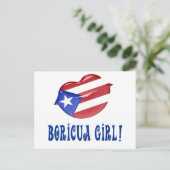 Boricua Girl Postkarte (Stehend Vorderseite)