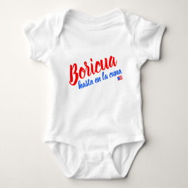Boricua Hasta en la Cuna Puerto Rico Baby Strampler